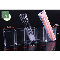 정리대 대형 홀더 문구점 펜 전시 연필꽂이 아크릴, 펜꽂이 1단 5칸