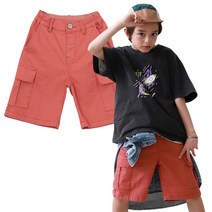 더베이지 여름 주니어 남아 반바지 스칼렛 카고 하프 팬츠 B3104 초등학생 아동 반바지