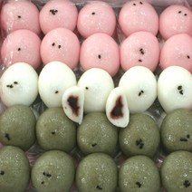 3색 잔기지떡 기정떡 맛집 기정방울떡 기지떡 술떡, 흰색 (30개)