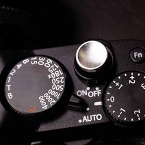 후지 필름 X100F 용 프로스트 알루미늄 셔터 릴리스 버튼, 03 Silver