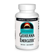 소스내추럴스 과라나 에너자이저 900 mg 200 타블렛, 6병, 200정