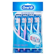 오랄비 델리케이트 화이트 칫솔, 4개입, 1개