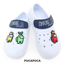 아동 초등 실내화 어몽어스 캐릭터 찍찍이 크루원 EVA 어린이집 유치원 학교 핑크, 180mm