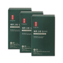제주 공차 그린티 말차 라떼 녹차 밀크티 파우더 말차가루 무지방우유 X 3통