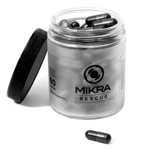 코코넛 껍질을 활성화시켜 만든 Mikra Rescue 100% 비건 내추럴 활성숯 소화 도움 디톡스 소화불량 개선 복부팽만 가스 완화 60정, 1개