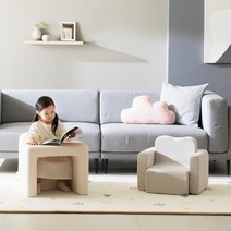 [이쯔] 포포 아쿠아텍스 책상 소파 세트, 색상선택:스노우화이트