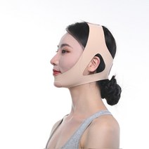 벌어진입 코골이 방지 수면 교정 벨트 수면중 입벌림 턱 압박 벤드, 흔적 피부색 턱_L