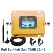 휴대폰 신호 증폭기 안테나 스티커 부스터 2G/3G/4G 1800Mhz 리피터 4G 휴대폰 신호 부스터 900MHz GSM 앰프 실외/실내 안테나 포함, [01] EU 플러그