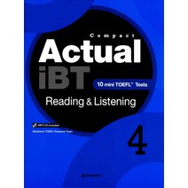 Compact Actual iBT Reading Listening 4:10 Mini TOEFL Tests, 다락원