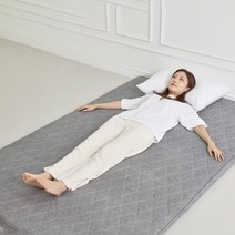 푹신하고 허리 편한 홈트레이닝 접이식 3단 토퍼 매트 바닥 꿀잠 수면 매트리스, 블루