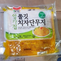 일가집 압축 단무지 슬라이스 1kg 꼬들 단무지 일미농수산, 1개