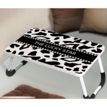 러블리 다용도 접이식 미니 테이블 간편 손잡이 1인용 노슬립 베드테이블 체크 격자 바둑판 플라워 무늬, 60*40*28, 일반버전, 60x40x28 일반버전 × M-06