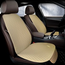 벤비아 다이아 퀼팅 방석 시트커버, A3 베이지 앞 풀세트 조수석+운전석
