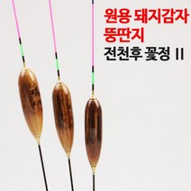 바닥찌 올림찌 뚱딴지 꽃정Ⅱ 숯찌 양어장 노지 전천후 수제찌 돼지감자찌 민물찌 전천후찌, 420mm