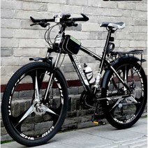 성인 산악 자전거 경주용 초경량 입문용 로드 바이크, 쓰리나이프(블랙블루) 24인치 24단