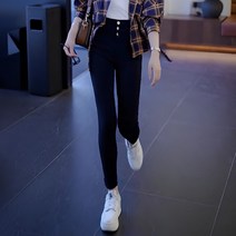 홍콩풍 복고 체크 셔츠 여성용 하이웨이스트 풋캐주얼 팬츠 패션수트 투피스 수트 등 가을 의상을 완성했다.