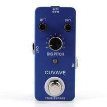 Cuvave DIG Reverb Delay 9 가지 유형의 피치 이펙트 페달 True Bypass 디지털 효과 기타 페달 Stompbox, 하나, DIG Pitch