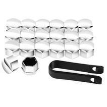 자동차 볼트 너트 자동차 휠 너트 캡 보호 커버 17mm 기아 리오 3 캠리 볼보 포드 몬데오 4 르노 더스터, 05 은