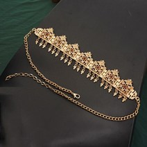 혼주 뒤꽂이 한복 머리 장식 티아라 혼주 뒤꽂이 스몰 웨딩 셀프 올림 롱 헤어집게핀 피로연 헤어밴드 모로코 헤어 비드 쥬얼리 골드 컬러 크리스탈 술 띠 꽃 초커 알제리 왕관 여성의