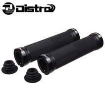 디스트로 자전거 일자 그립 (핸들 손잡이 MTB 하이브리드 핸들바 핸드그립), 블랙