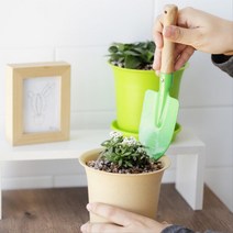 홈가드닝 플랜테리어 토기 파스텔 미니화분 물빠짐좋은 집들이선물 정원 꽃, 옐로우