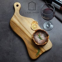 [천삼백케이] [리베바움] 프리미엄 원목도마 골든티크우드 패들04 각인가능, 각인서비스요청