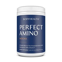 BodyHealth PerfectAmino XP 모카 부스트 60회분 최고의 운동 전/후 음료 50% BCAA가 함유된 8가지 필수 아미노산 에너지 보충제 유기농 99% 용도, 6.56 Ounce (Pack of 1)