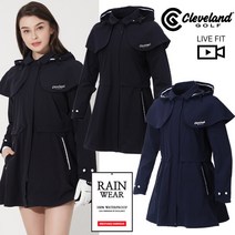 [클리브랜드골프] 파워스트레치 여성 사파리 레인자켓골프비옷골프웨어_CGKWRC903a, WRC903 블랙