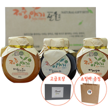 [제주이야기] 꼬마200g 3종 (한라봉+오미자+매실) 선물세트 명절선물 수제청 수제차 설날 추석, B타입(개당 600원 추가)