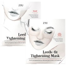 ZTU 리즈핏 타이트닝 마스크 압박 타이트닝 콜라겐 석고팩 페이스 5매+턱 부위 5 매, 1세트