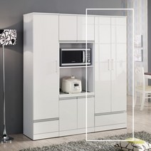 데코라인 라움 수납장, 화이트UV