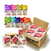 테비토퍼 쮸루쮸루 30g 1박스X12개입 / 오리지널 참치 헤어볼 타우린 치킨 게살 새우 도미 / 고양이 츄르간식 / 애묘간식