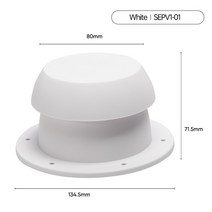 캠핑카 카라반 RV 에어 벤트 탑 장착 배기 팬 환기, 01 WHITE