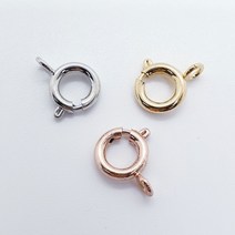 SR 9mm 마감고리장식 마감부자재 (3개)비즈공예 팔찌만들기 목걸이재료 마스크스트랩, OR(실버)