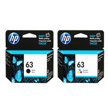 [HP] 완전 정품 OFFICEJET 3830 프린터전용 HP63검정+HP63칼라 잉크 세트, 오피스젯3830 프린터전용 HP63검정+칼라잉크