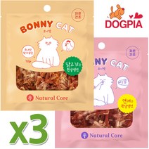 네츄럴코어 고양이 간식 보니캣 흰살생선 30g, 6개, 혼합