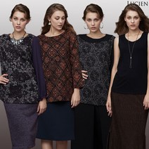 홈쇼핑 여성의류 루시앙 가을 레이스 티블라우스 3종+이너 1종 SET