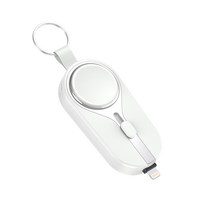 Unbranded 애플 Watch 미니 키체인 보조베터리 전화 충전기용 휴대용 무선 충전기, White / For iPhone