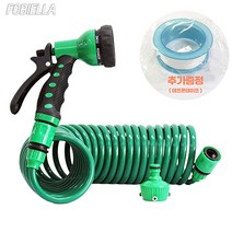 김앤강 7.5m~30m풀세트 터지지않아 오래쓰는 스프링호스 호스, 7.5m