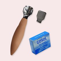크레도 콘커터 세트(칼날10p) 발각질제거방법 발바닥굳은살 원인 풋파일, 상세페이지 참조