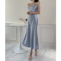 드까 뉴 새틴 롱 뷔스티에 원피스