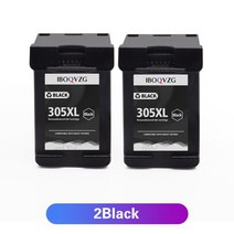 iboqvzg 305xl 호환 잉크 카트리지 교체 hp 305 xl hp305 for hp deskjet 2320 2710 2720 2730 1210 1215 프린터, 2백