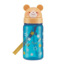 스케이터 크레용베어 스트로물통, 블루, 350ml