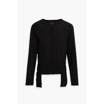 SIMONE ROCHA 시몬 로샤 Wool and silk-blend cardigan - Black 223567