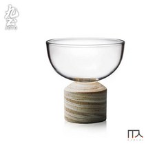 일본식 핸드메이드 내열 유리 플라워 찻잔 포트 작은 싱글컵 품명컵 차주전자 청주잔 믹싱컵, 스타일 2