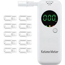 브레스 체커 Ketone 호기 검출기 측정기 Ketosis 호흡식 케톤 테스터 케톤 테스터 keto 검사 케톤 센서 10개 마우스피스