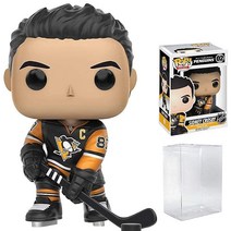 Funko 팝 스포츠 NHL: 펭귄즈 - 시드니 크로스비 (홈 저지) #02 액션 피규어 프로텍트 디스플레이 박스 포함