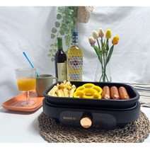 보스코 프리미엄 미니 전기그릴 분리형 2단계 온도조절 BSC-G01BL(블랙) / BSC-G01GR(그린), BSC-G01BL