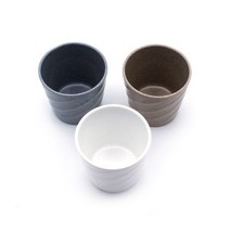 빗살 일식 식당컵 3color 10개묶음, 브라운 10개