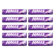 답답한 순간 시원하게 호올스(HALLS) 블루베리향 캔디 34g 10개
